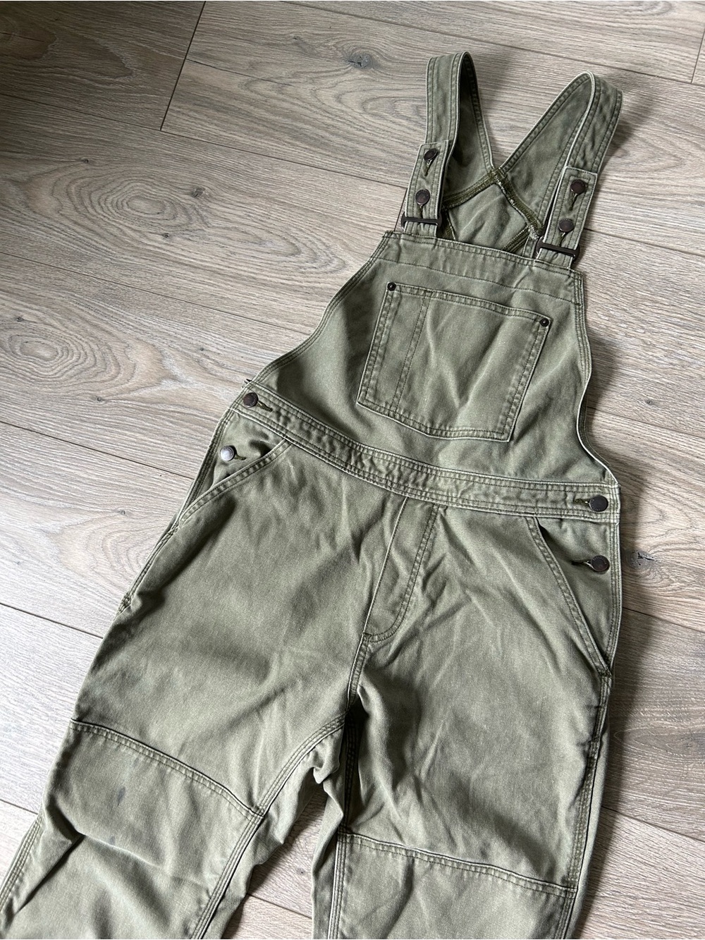 Patagonia Olive Green Overalls Gorpcore Utility work Size Medium - Picture 2 of 13